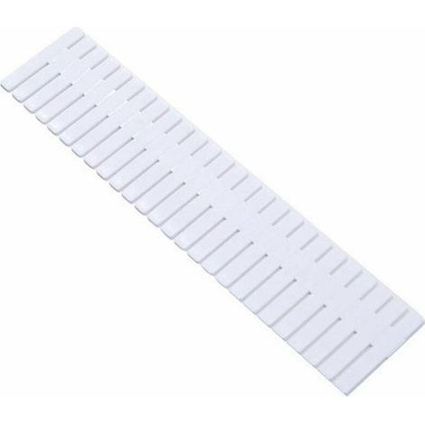 Organizador de cajones ajustable de 4 piezas para calcetines, ropa interior, corbatas, bufandas y joyas (blanco) (1/5)