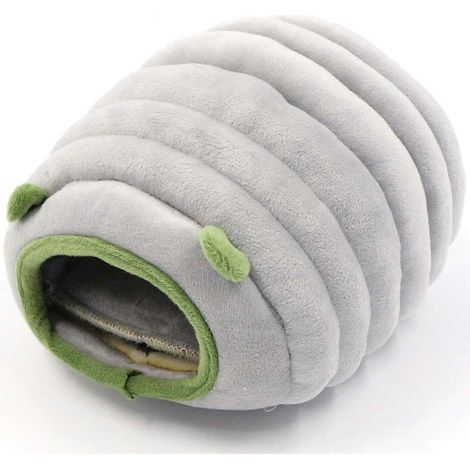 Lit mignon pour petits animaux (25-26 cm) - Petite maison d'hiver multifonctionnelle en peluche de coton avec matelas antidérapant (1/4)
