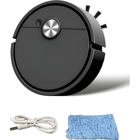 Aspirateur Robot Intelligent BOUNTY 3-en-1 – Puissant – Spécial Poils d’Animaux – Sols Durs & Tapis – Silencieux , Autonome (1/5)
