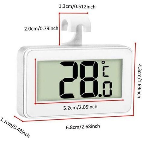 Thermomètre Numérique - - 3 Pièces - LCD Imperméable - Mesure - Fixation Magnétique ENEAOCT (1/4)