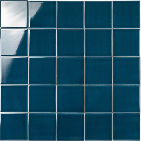 Carrelage Mur Ceramic Connection Blue Brillante 10 x 10 cm