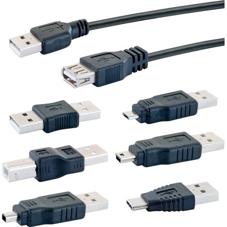 Schwaiger USB 2.0 Rallonge [1x USB 2.0 type A mâle - 1x USB 2.0 type A femelle] CAUSET 531 1.5 m Q052143 (1/5)