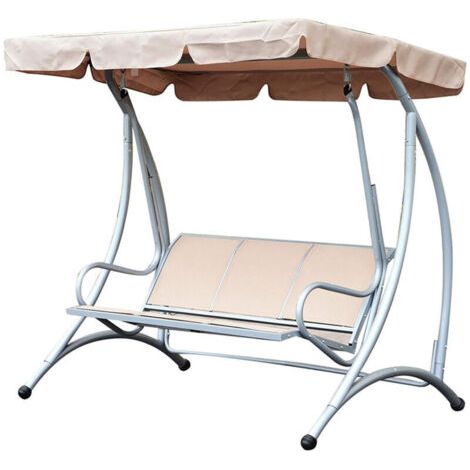 Eosnow Housse supérieure de siège pivotante étanche, protection anti-poussière durable et résistante à la pluie pour l'extérieur, beige (1/4)