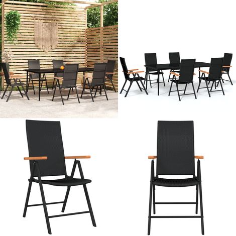 7-tlg. Garten-Essgruppe Schwarz - Garten-Essgruppe - Garten-Essgruppen - Home & Living (1/5)