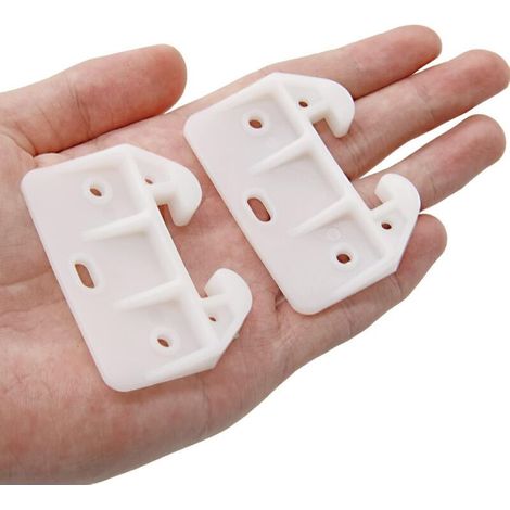 10 x Glissières de tiroir de rechange, idéales pour les meubles, les commodes et les armoires (58 x 41 x 16 mm) (1/4)