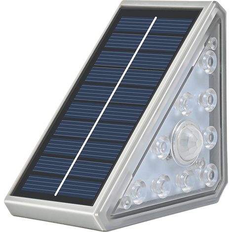 Lampe d'escalier solaire étanche pour extérieur, éclairage de marche par induction, lampe de jardin, lampe de marche auto-adhésive, veilleuse pour la maison (lot de 5)-AquaForge