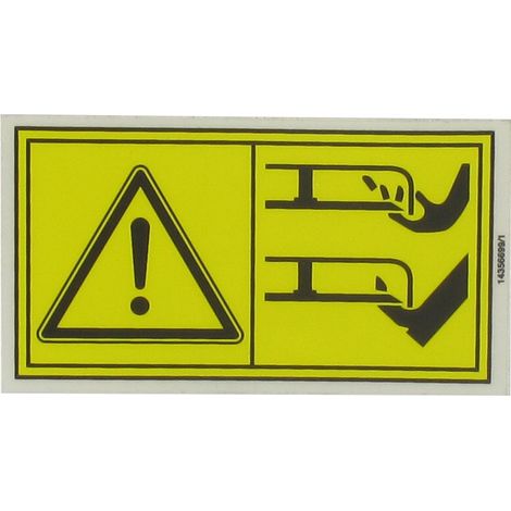 Autocollant De Danger, Origine Stiga. 114356699/1, 1143566991