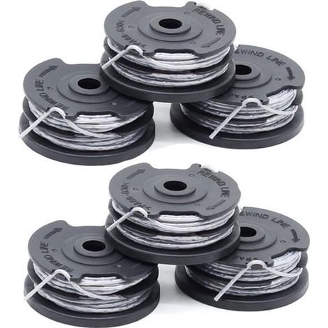 6 Stück Drahtspule passend für Bosch Rasentrimmer F016800351 (Länge: 6 m, Ø 1,60 mm) ART 24, 27, 30 und ART 30-36 LI (Nicht 18V-26-500) (1/5)