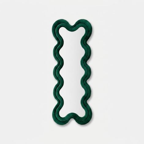 Espejo de pared mauro ferretti monica verde 160 cm terciopelo (1/5)