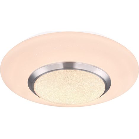 Globo - plafonnier - CANDIDA - blanc - métal - Ø 34cm - LED - (1/5)
