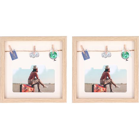 2 Cadres Photo Innovants pour Décor de Table ou Mur, Présentation Créative pour Intérieur (1/5)