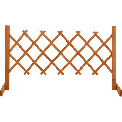 Clôture en treillis de jardin-Grillage de jardin Orange 120x60 cm Bois de sapin (1/5)