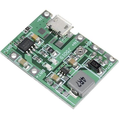 Chargeur de batterie lithium-ion 18650 USB 2A (5 pièces) - Convertisseur de tension 3,7 V vers 5 V, 9 V et 12 V (1/5)