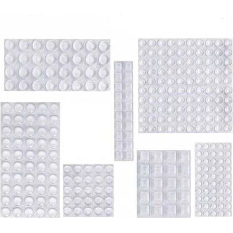 Cuscinetto in silicone, XU, paraurti antirumore, cuscinetti protettivi in gomma autoadesivi, piedini antiscivolo trasparenti per porte, armadi, cucina, bagno, ufficio, 7 misure - KZQ (1/4)