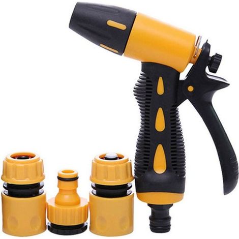 Pistolet d'arrosage- Pistolet à eau de jardin, pour le lavage des voitures l'arrosage des plantes le nettoyage du jardin (1/4)