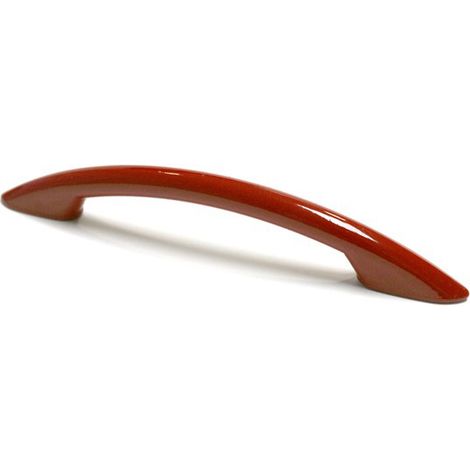 Asa de plástico con acabado rojo, dimensiones: 145x10x24mm entrepuntos: 96mm - (1/5)