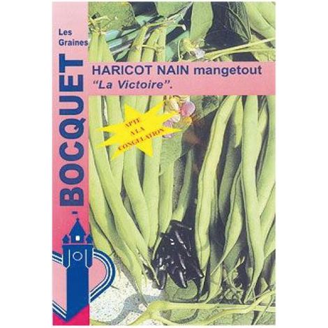 Haricot mangetout 'La Victoire' le sachet de 200 graines (100g)