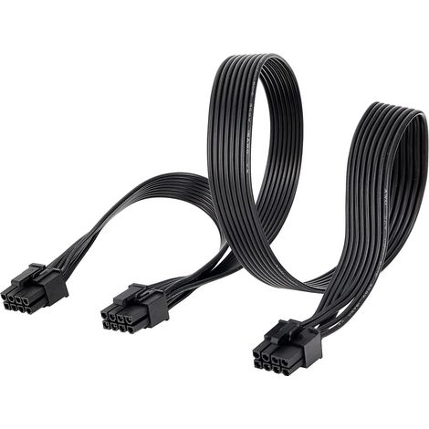 Câble Adaptateur PCI-e 8 Broches vers Double 8 Broches (6 + 2) connecteur PCI Express Power Adapter pour EVGA Modular Power Supply Câble pour Carte Graphique 8 Broches Splitter (1/5)