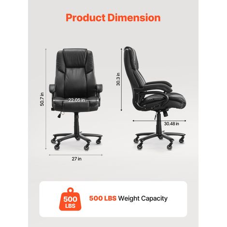 Chaise de Bureau avec Support Lombaire à Commande par Bouton (1/5)