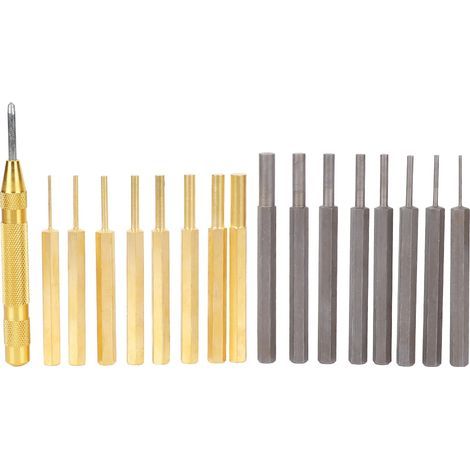 18-teiliges professionelles Lederlocher-Set aus Kohlenstoffstahl und Messing, Handarbeitswerkzeuge (1/5)