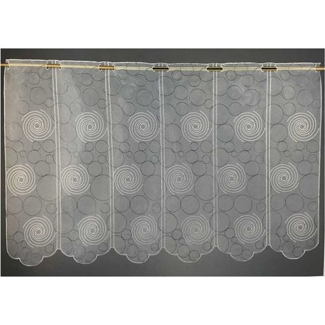 Brise bise en organza brodé crème Crème 120x60 cm