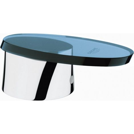 Grohe Glashebel Taron für 3-Loch-Kombinationen, Chrom/Blau, 46483IM0 (1/2)