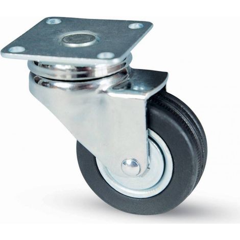 4 x BL RUOTA MOBILE C/CUSCINETTO 150 D 40 PIASTRA 2 PZ