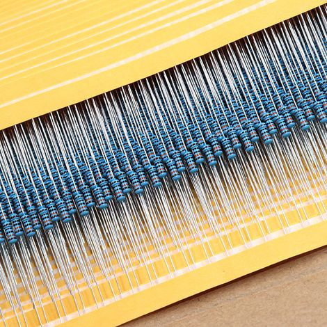 100 pièces 1 / 4w 1R tolérance de 1% 1K ohm film métallique résistance DIY projets et expériences (1/5)