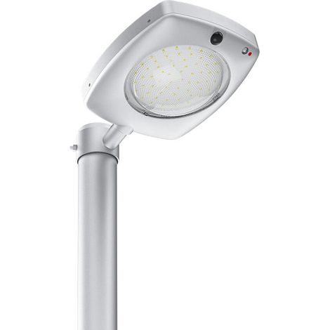 Lampione LED solare 3000lm crepusc+pir+telecomando