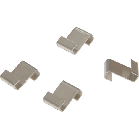 ALM Aluminium Lap Clips Pack of 50 - Greenhouse / Glass