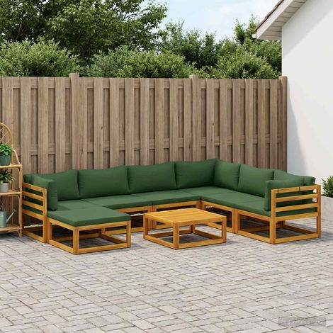 vidaXL Sofa Set 8 pcs Natural Solid Acacia Wood (1/5)