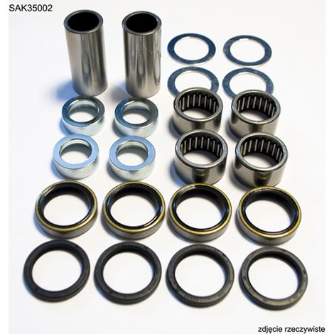 KIT DE REPARACIÓN DE BASCULANTE BEARING WORX PARA KTM SX/SXF '04-'15, EXC/EXCF '04-'16, HUSQVARNA TE/FE '11-'16, HUSABERG TE/FE '11-'14, (28-1168) (CASQUILLOS 17X22X48MM - 2 PIEZAS, RODAMIENTOS 22X28X (1/2)