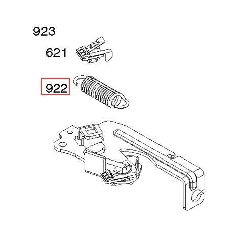 Ressort de frein de moteur de tondeuse BRIGGS & STRATTON d'origine 692135