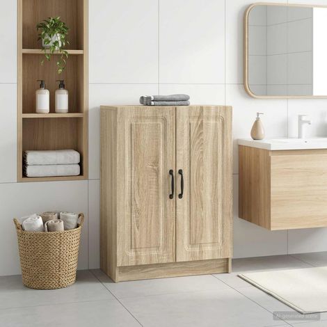 vidaXL Mobiletto da Bagno UTRECHT Rovere Sonoma 59,5 x 31 x 77 cm