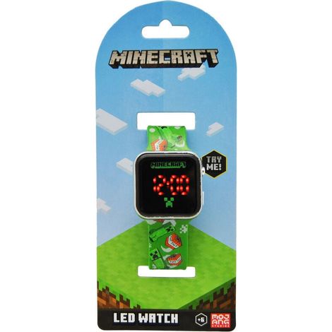 reloj led minecraft