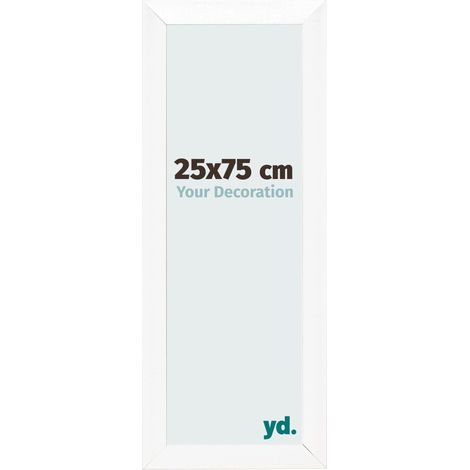 yd. - Cadre photo 25x75 - Blanc Mat - MDF - Pisa (1/5)