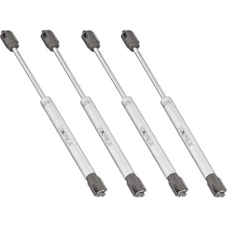 Lot de 4 charnières de porte 60N Soft Opening - Ressort à gaz - Amortisseurs pour clapets - Vérin à gaz - Charnières de porte d'armoire (1/4)