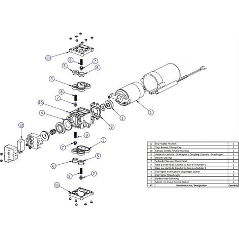 1 pompe à interrupteur intelligent, pulvérisateur électrique 12 V CC, pompe à membrane intelligente, pompe à eau à batterie au lithium, pressostat, tuyauterie des deux côtés (1/5)