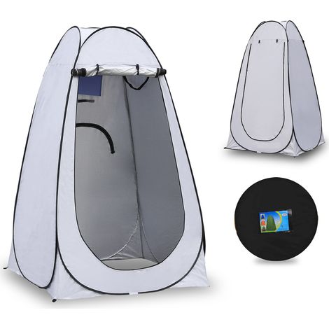 Tente pop-up portable pour camping, caravane, pique-nique, toilettes et douche,120x120x190cm, Gris