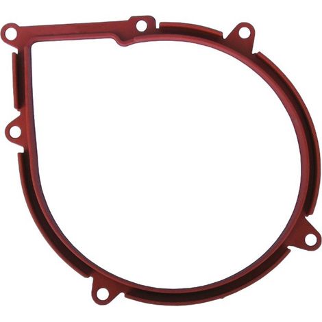 GUARNIZIONE ESTRATTORI FUMI STUFE A PELLET ALTE TEMPERATURE 6FORI SILICONE ROSSO
