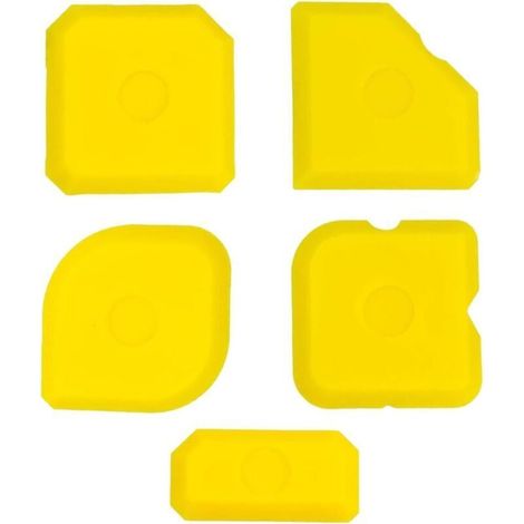 5 Pièces Ensemble d'Outils de Calfeutrage en Silicone - Lisseurs de Joint et Grattoirs pour le Lissage
