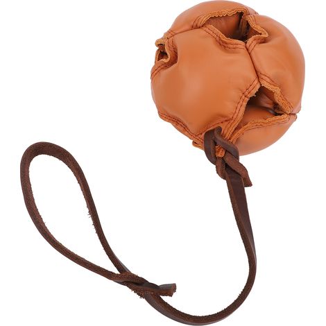 Dog Training Ball Release Energy Reduce Anxiety Interactive Exercise and Reward Ball On Rope Toy for Small Medium Dogs Dark Brown (1/5)