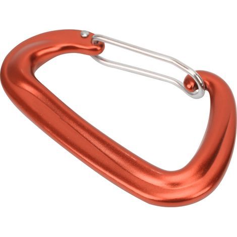 Mousqueton en aluminium robuste pour hamac, équipement de camping et balançoire de jardin - Orange (1/5)