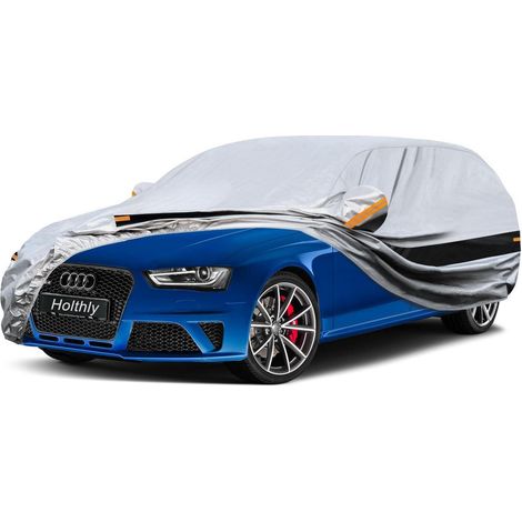 Bâche auto 10 couches 100% étanche pour break, compatible Audi A4 Avant, VW Passat, Octavia Combi (1/5)
