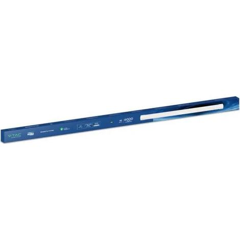 PLAFONIERA TUBO LED PRISMATICA 50W - 4000K mm 1466 x 76 x 24