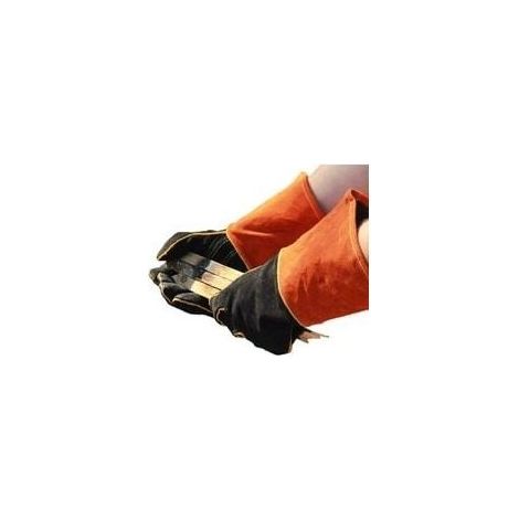 Gants de Soudeur en Cuir 932 °F Gants de Travail Haute Température pour Soudage BBQ Cuisine Four De Cuisson Jardinage (1/5)