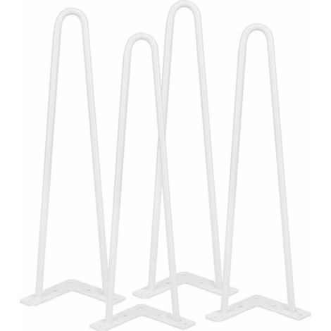 Pieds de meuble 41 cm blanc 4 pièces À l'intérieur et à l'exterieur (1/4)