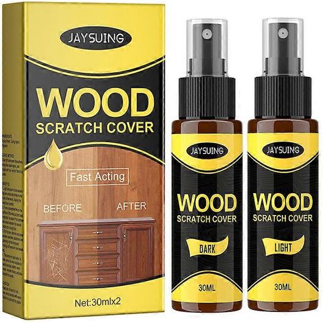 Produit réparateur de rayures pour parquets - Élimine les rayures des meubles en bois - 2 x 30 ml (1/5)