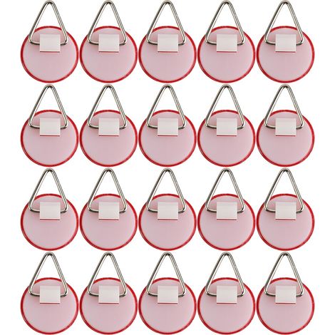 Support Pour Assiette - Fixation Auto-Adhésive Murale - 20 Pièces - Dimensions 2,2 x 2,2 cm - Pour Cuisine ou Salle à Manger (1/5)