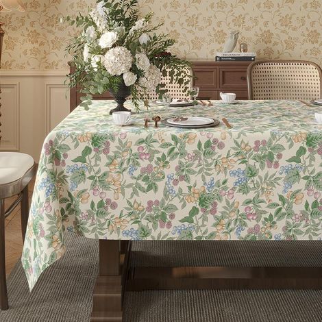 Nappe américaine vintage imperméable - Table basse 110x160cm - Décoration salon (1/3)
